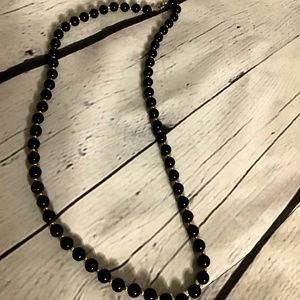 Black and Gold vintage fashion necklace